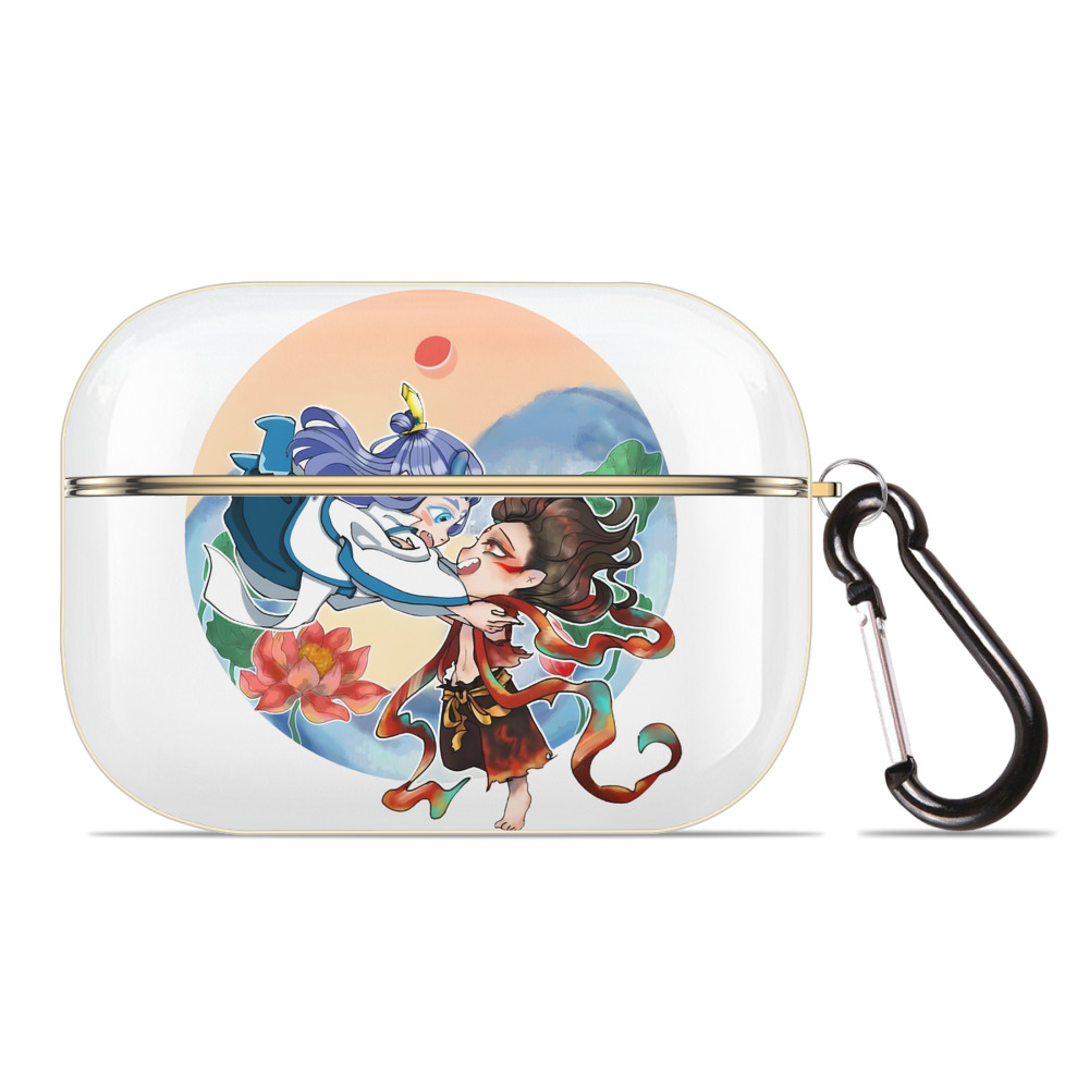 （画像用） Ne Zha 2 ナタ 魔童の大暴れ 【AirPods Pro用】ハードシェル保護ケース｜耐衝撃・防指紋・カラビナ付き商品仕様