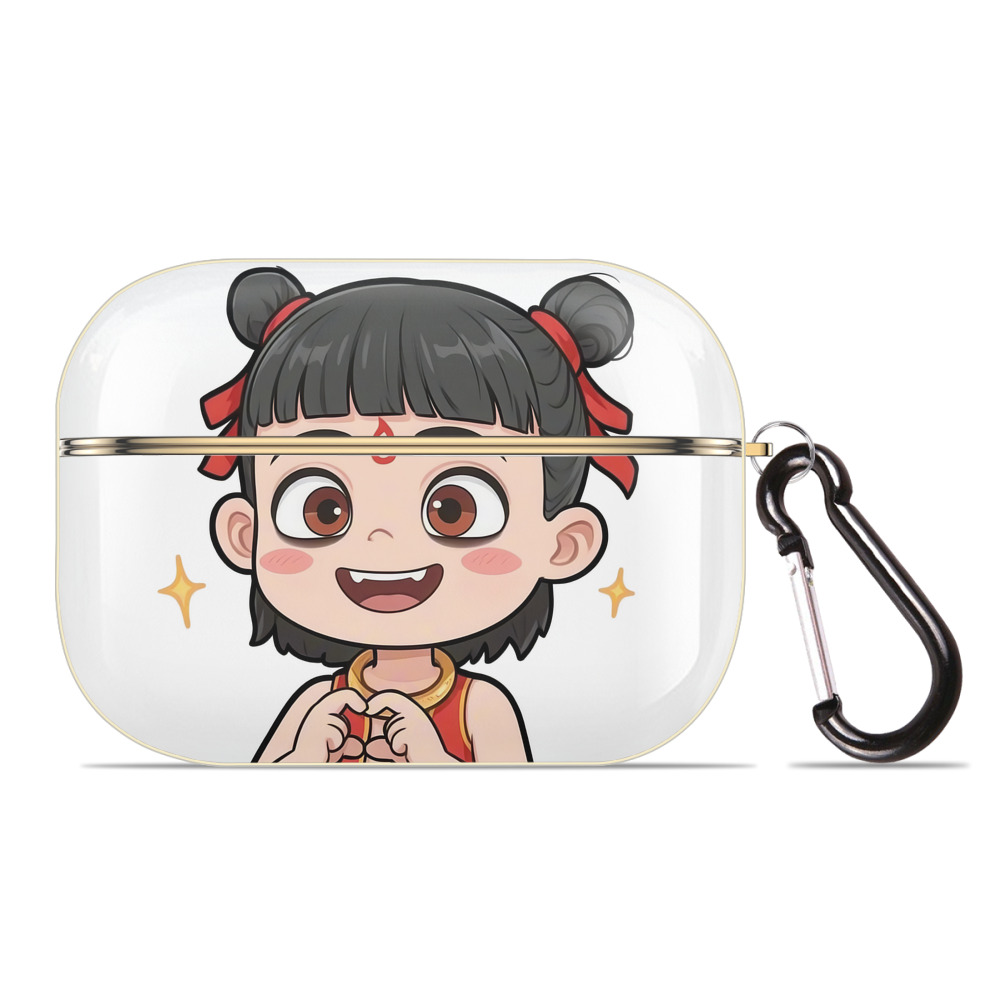 （画像用） Ne Zha 2 ナタ 魔童の大暴れ 【AirPods Pro用】ハードシェル保護ケース｜耐衝撃・防指紋・カラビナ付き商品仕様