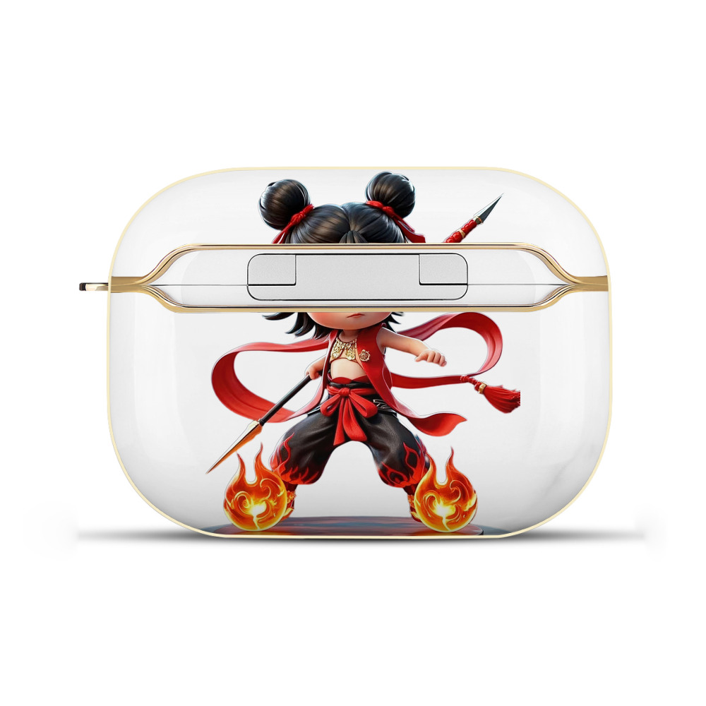 （画像用） Ne Zha 2 ナタ 魔童の大暴れ 【AirPods Pro用】ハードシェル保護ケース｜耐衝撃・防指紋・カラビナ付き商品仕様