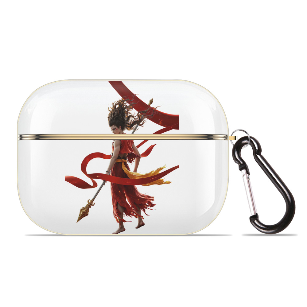 （画像用） Ne Zha 2 ナタ 魔童の大暴れ 【AirPods Pro用】ハードシェル保護ケース｜耐衝撃・防指紋・カラビナ付き商品仕様