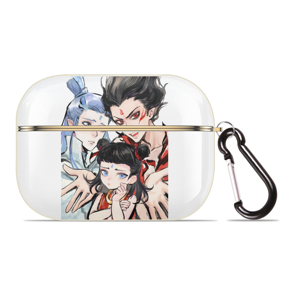 （画像用） Ne Zha 2 ナタ 魔童の大暴れ 【AirPods Pro用】ハードシェル保護ケース｜耐衝撃・防指紋・カラビナ付き商品仕様
