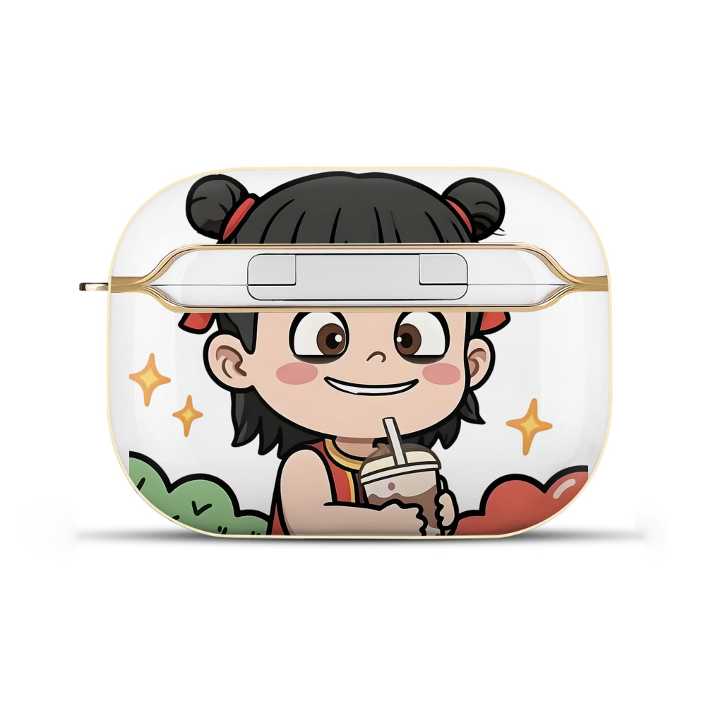 （画像用） Ne Zha 2 ナタ 魔童の大暴れ 【AirPods Pro用】ハードシェル保護ケース｜耐衝撃・防指紋・カラビナ付き商品仕様