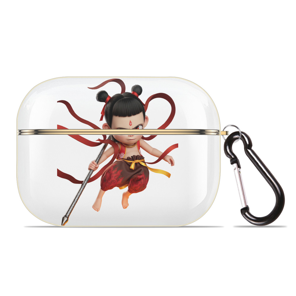 （画像用） Ne Zha 2 ナタ 魔童の大暴れ 【AirPods Pro用】ハードシェル保護ケース｜耐衝撃・防指紋・カラビナ付き商品仕様