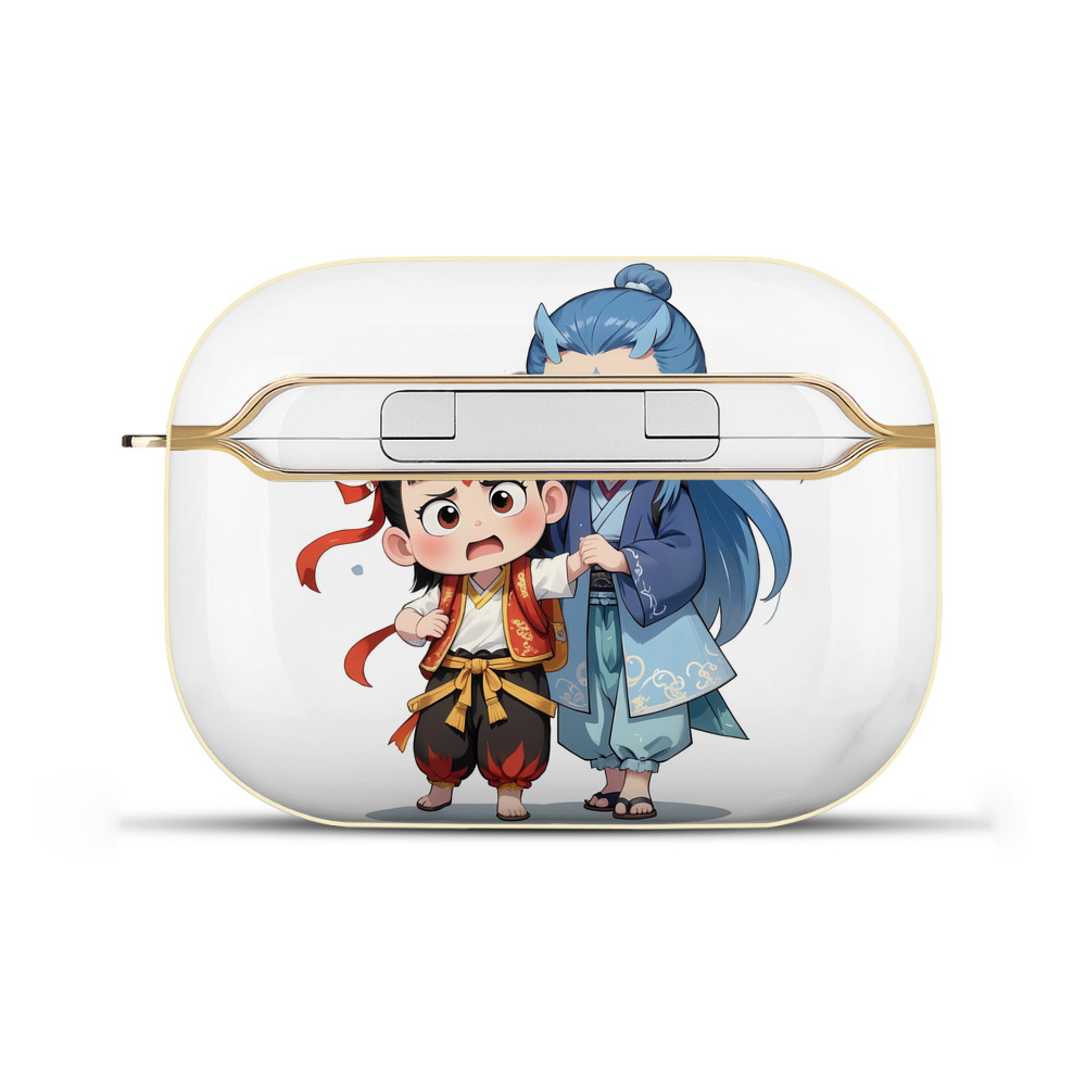 （画像用） Ne Zha 2 ナタ 魔童の大暴れ 【AirPods Pro用】ハードシェル保護ケース｜耐衝撃・防指紋・カラビナ付き商品仕様