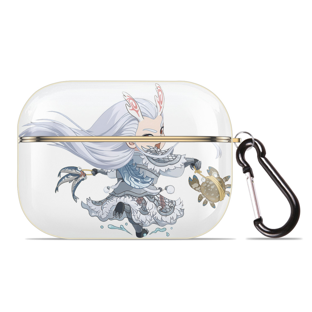 （画像用） Ne Zha 2 ナタ 魔童の大暴れ 【AirPods Pro用】ハードシェル保護ケース｜耐衝撃・防指紋・カラビナ付き商品仕様