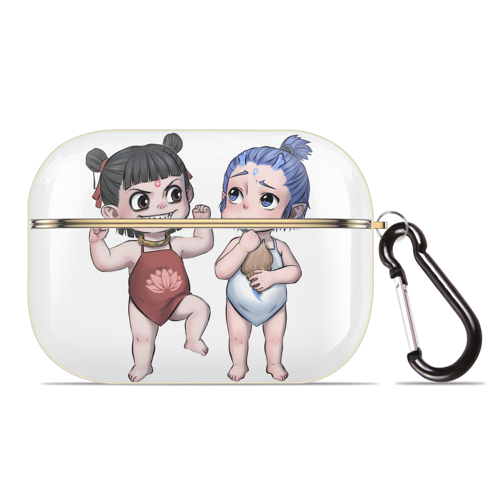 （画像用） Ne Zha 2 ナタ 魔童の大暴れ 【AirPods Pro用】ハードシェル保護ケース｜耐衝撃・防指紋・カラビナ付き商品仕様