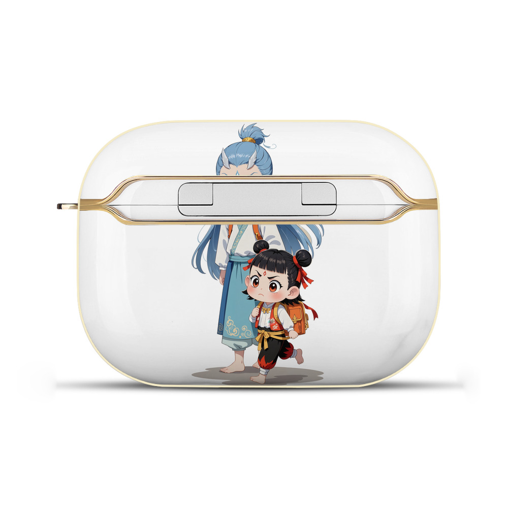 （画像用） Ne Zha 2 ナタ 魔童の大暴れ 【AirPods Pro用】ハードシェル保護ケース｜耐衝撃・防指紋・カラビナ付き商品仕様