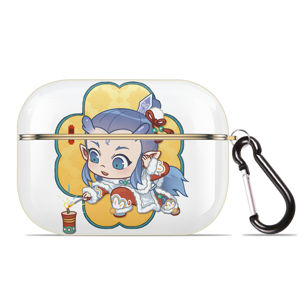 （画像用） Ne Zha 2 ナタ 魔童の大暴れ 【AirPods Pro用】ハードシェル保護ケース｜耐衝撃・防指紋・カラビナ付き商品仕様