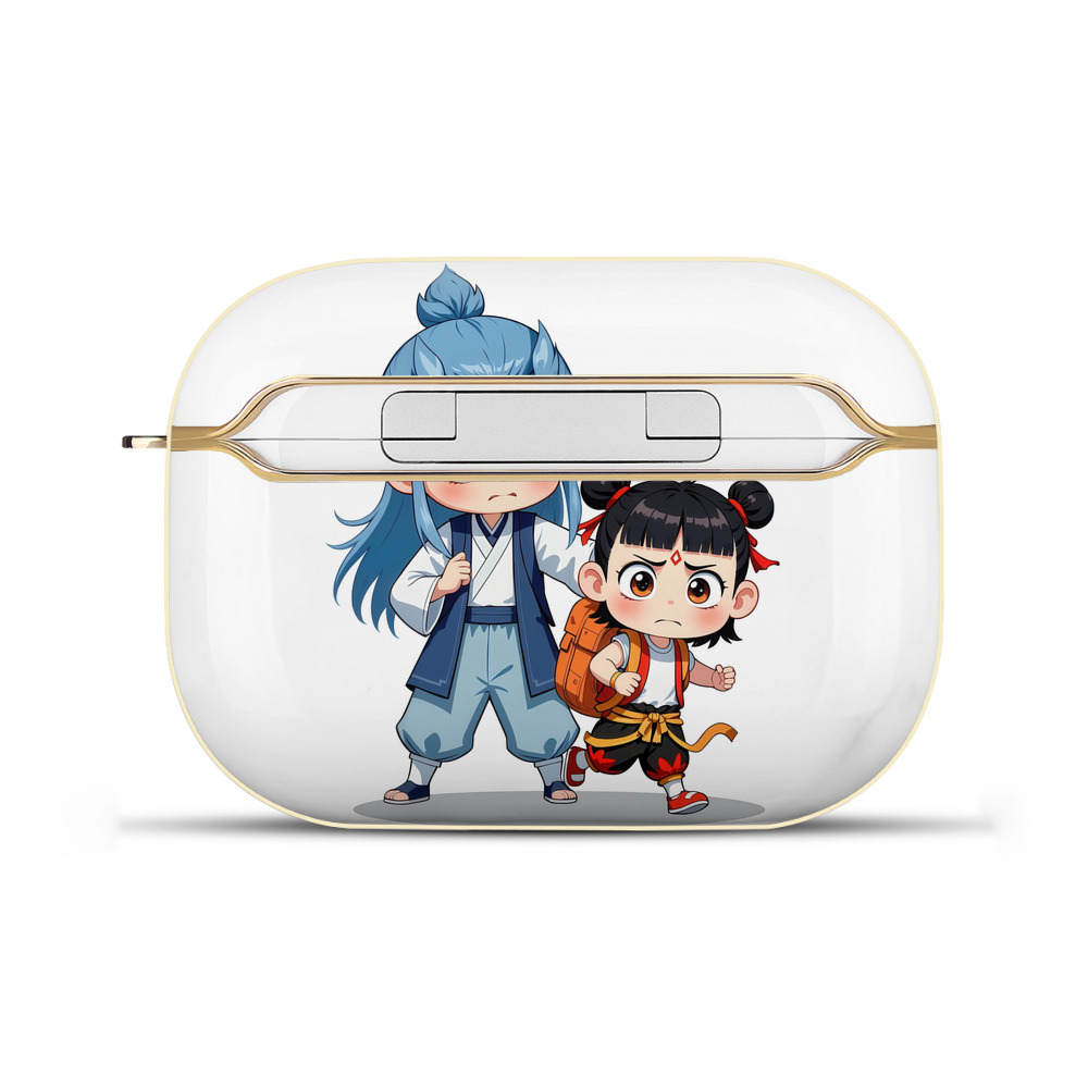 （画像用） Ne Zha 2 ナタ 魔童の大暴れ 【AirPods Pro用】ハードシェル保護ケース｜耐衝撃・防指紋・カラビナ付き商品仕様