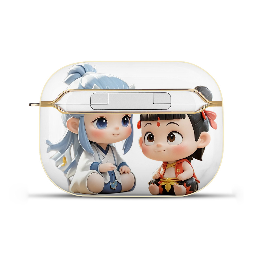 （画像用） Ne Zha 2 ナタ 魔童の大暴れ 【AirPods Pro用】ハードシェル保護ケース｜耐衝撃・防指紋・カラビナ付き商品仕様