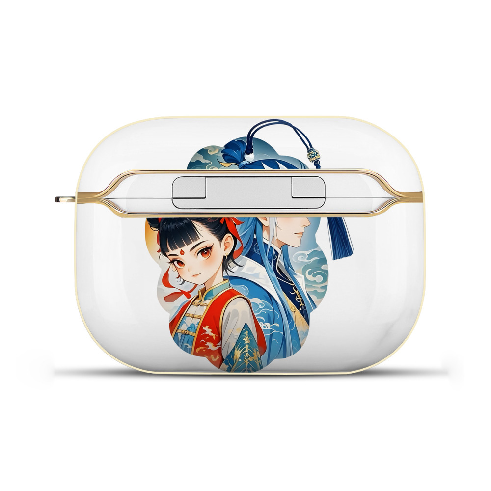 （画像用） Ne Zha 2 ナタ 魔童の大暴れ 【AirPods Pro用】ハードシェル保護ケース｜耐衝撃・防指紋・カラビナ付き商品仕様
