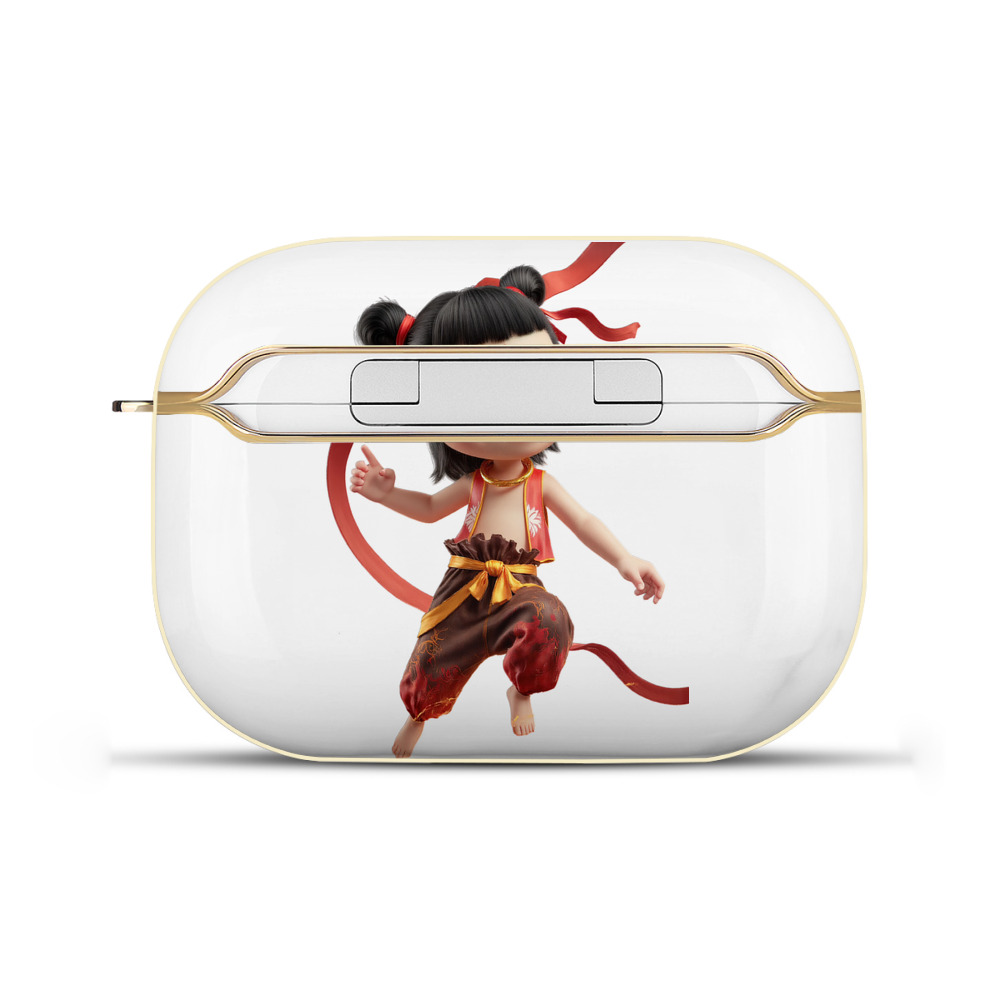 （画像用） Ne Zha 2 ナタ 魔童の大暴れ 【AirPods Pro用】ハードシェル保護ケース｜耐衝撃・防指紋・カラビナ付き商品仕様