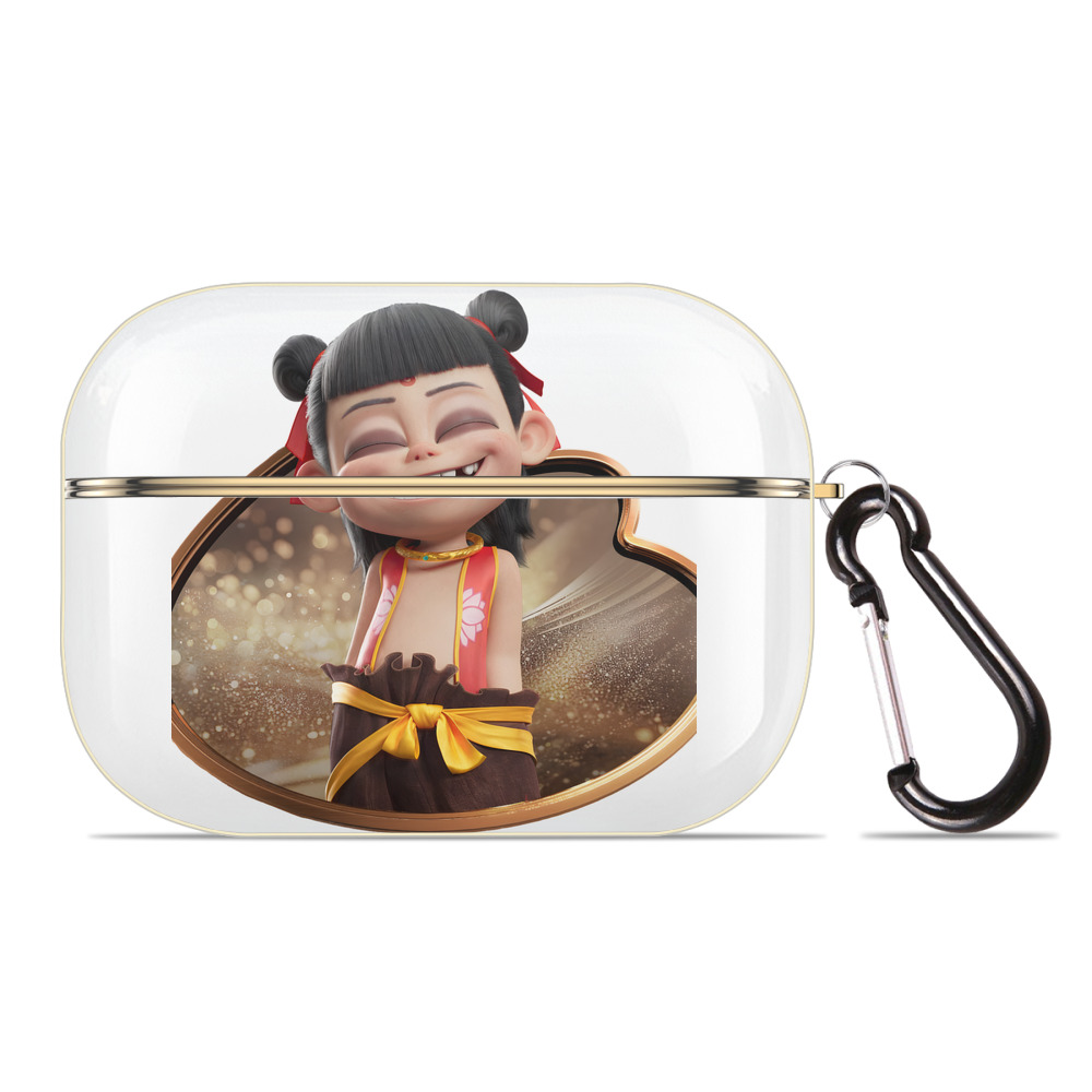 （画像用） Ne Zha 2 ナタ 魔童の大暴れ 【AirPods Pro用】ハードシェル保護ケース｜耐衝撃・防指紋・カラビナ付き商品仕様