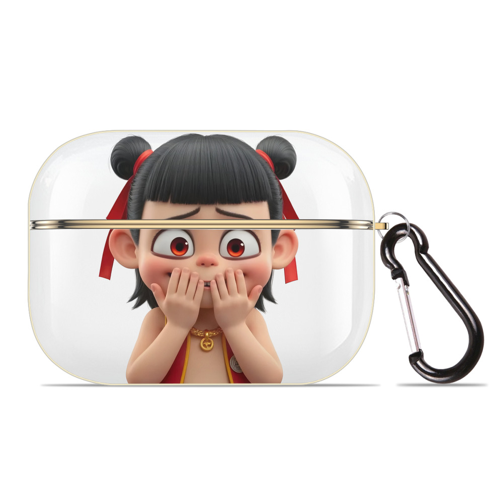 （画像用） Ne Zha 2 ナタ 魔童の大暴れ 【AirPods Pro用】ハードシェル保護ケース｜耐衝撃・防指紋・カラビナ付き商品仕様