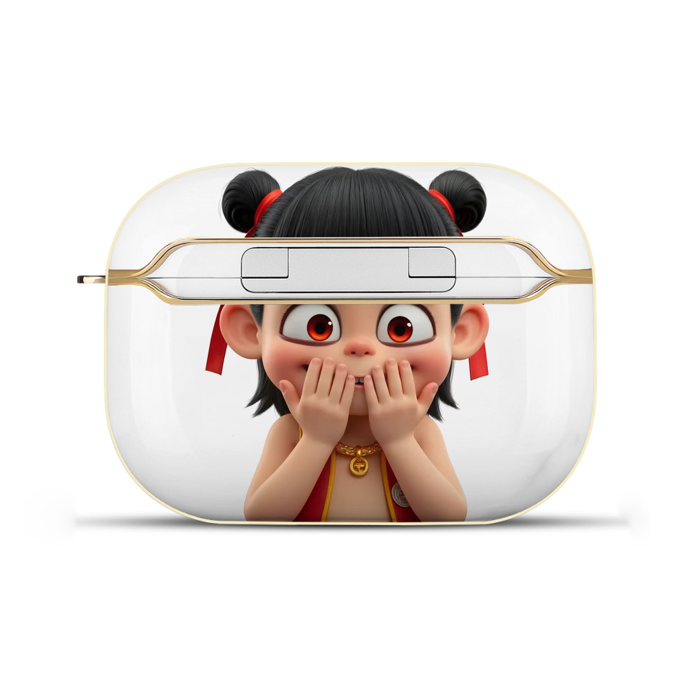 （画像用） Ne Zha 2 ナタ 魔童の大暴れ 【AirPods Pro用】ハードシェル保護ケース｜耐衝撃・防指紋・カラビナ付き商品仕様