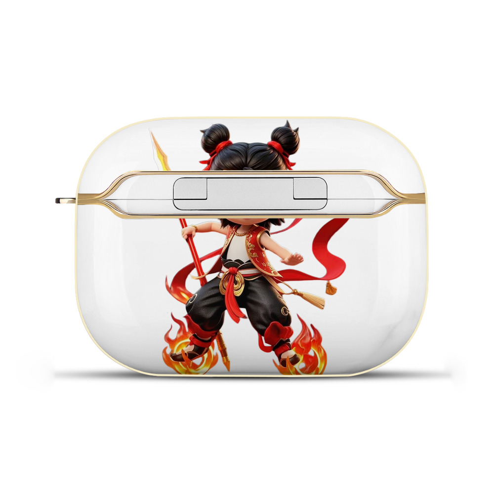 （画像用） Ne Zha 2 ナタ 魔童の大暴れ 【AirPods Pro用】ハードシェル保護ケース｜耐衝撃・防指紋・カラビナ付き商品仕様