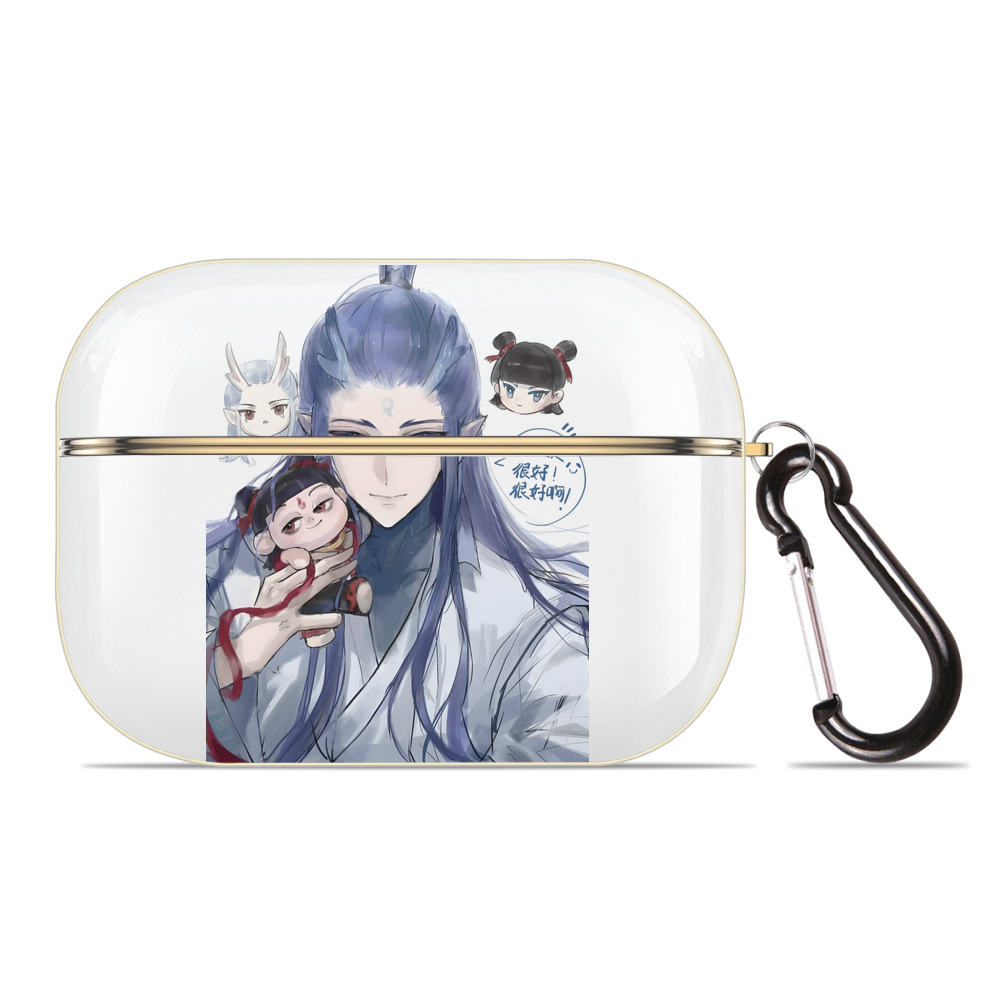 （画像用） Ne Zha 2 ナタ 魔童の大暴れ 【AirPods Pro用】ハードシェル保護ケース｜耐衝撃・防指紋・カラビナ付き商品仕様