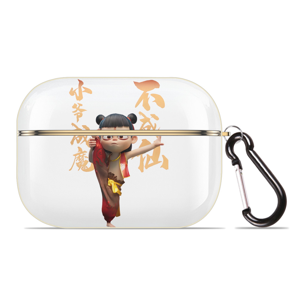 （画像用） Ne Zha 2 ナタ 魔童の大暴れ 【AirPods Pro用】ハードシェル保護ケース｜耐衝撃・防指紋・カラビナ付き商品仕様