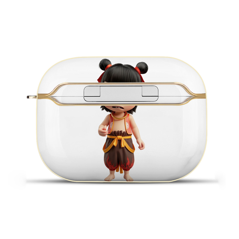 （画像用） Ne Zha 2 ナタ 魔童の大暴れ 【AirPods Pro用】ハードシェル保護ケース｜耐衝撃・防指紋・カラビナ付き商品仕様