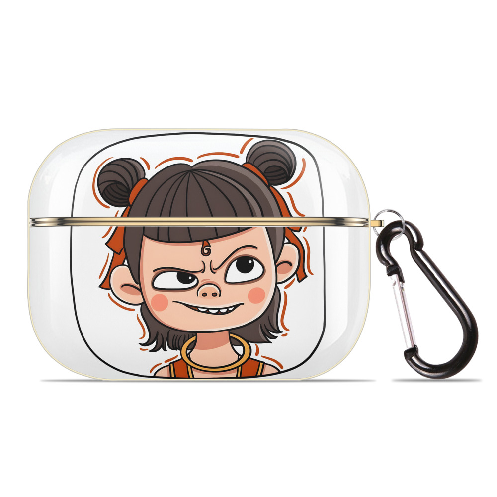 （画像用） Ne Zha 2 ナタ 魔童の大暴れ 【AirPods Pro用】ハードシェル保護ケース｜耐衝撃・防指紋・カラビナ付き商品仕様