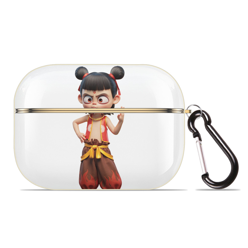 （画像用） Ne Zha 2 ナタ 魔童の大暴れ 【AirPods Pro用】ハードシェル保護ケース｜耐衝撃・防指紋・カラビナ付き商品仕様