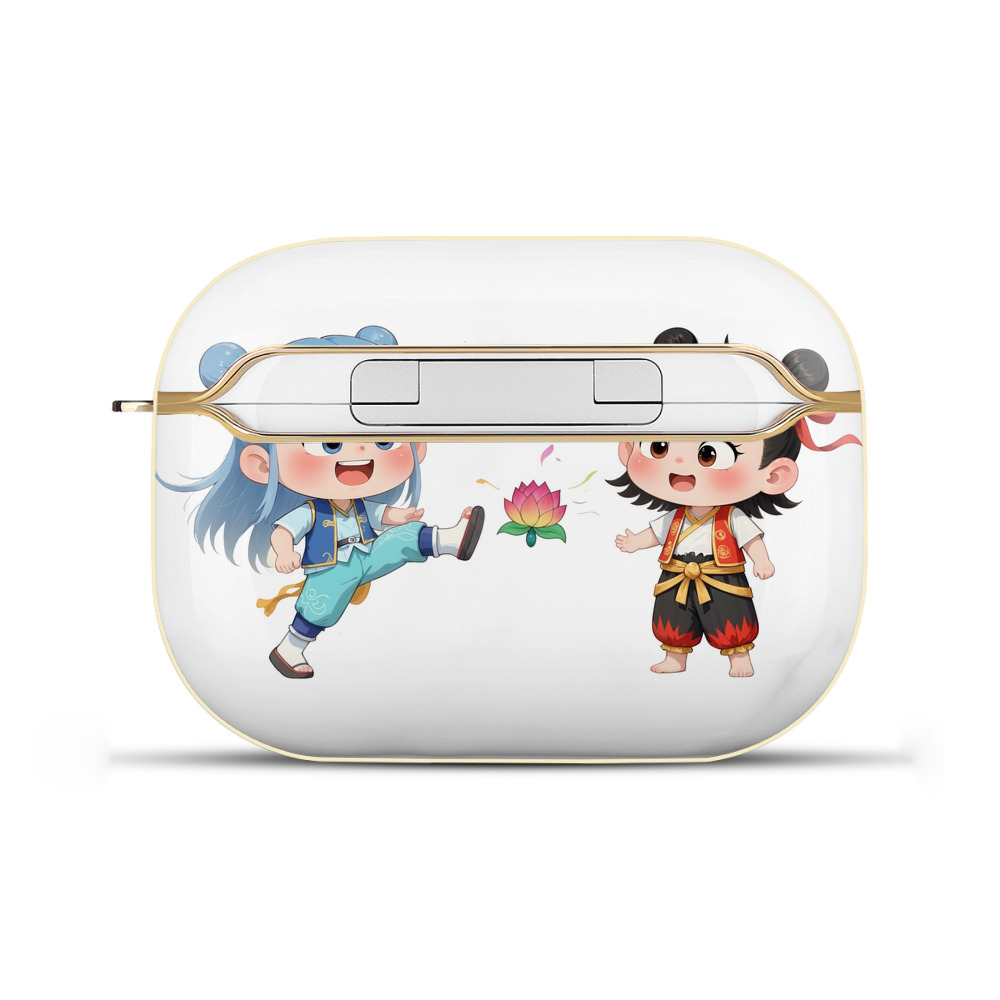 （画像用） Ne Zha 2 ナタ 魔童の大暴れ 【AirPods Pro用】ハードシェル保護ケース｜耐衝撃・防指紋・カラビナ付き商品仕様