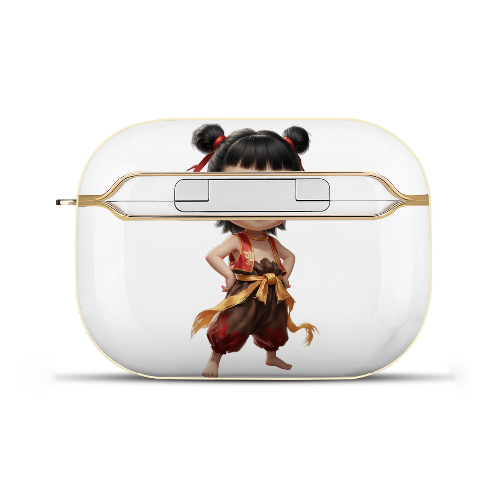 （画像用） Ne Zha 2 ナタ 魔童の大暴れ 【AirPods Pro用】ハードシェル保護ケース｜耐衝撃・防指紋・カラビナ付き商品仕様