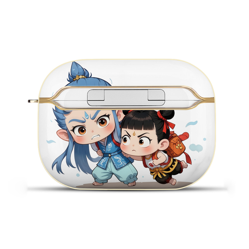 （画像用） Ne Zha 2 ナタ 魔童の大暴れ 【AirPods Pro用】ハードシェル保護ケース｜耐衝撃・防指紋・カラビナ付き商品仕様