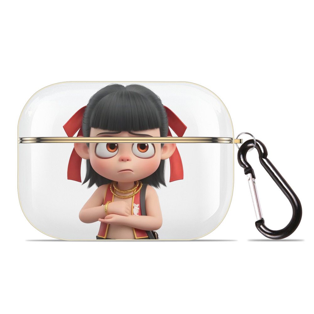 （画像用） Ne Zha 2 ナタ 魔童の大暴れ 【AirPods Pro用】ハードシェル保護ケース｜耐衝撃・防指紋・カラビナ付き商品仕様