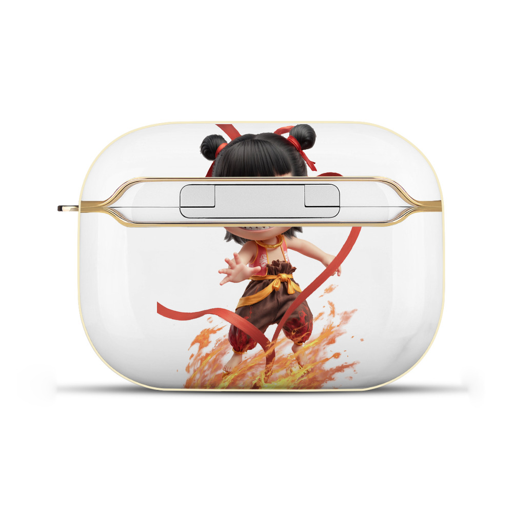 （画像用） Ne Zha 2 ナタ 魔童の大暴れ 【AirPods Pro用】ハードシェル保護ケース｜耐衝撃・防指紋・カラビナ付き商品仕様