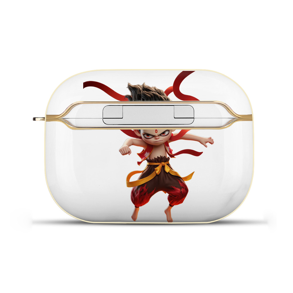 （画像用） Ne Zha 2 ナタ 魔童の大暴れ 【AirPods Pro用】ハードシェル保護ケース｜耐衝撃・防指紋・カラビナ付き商品仕様