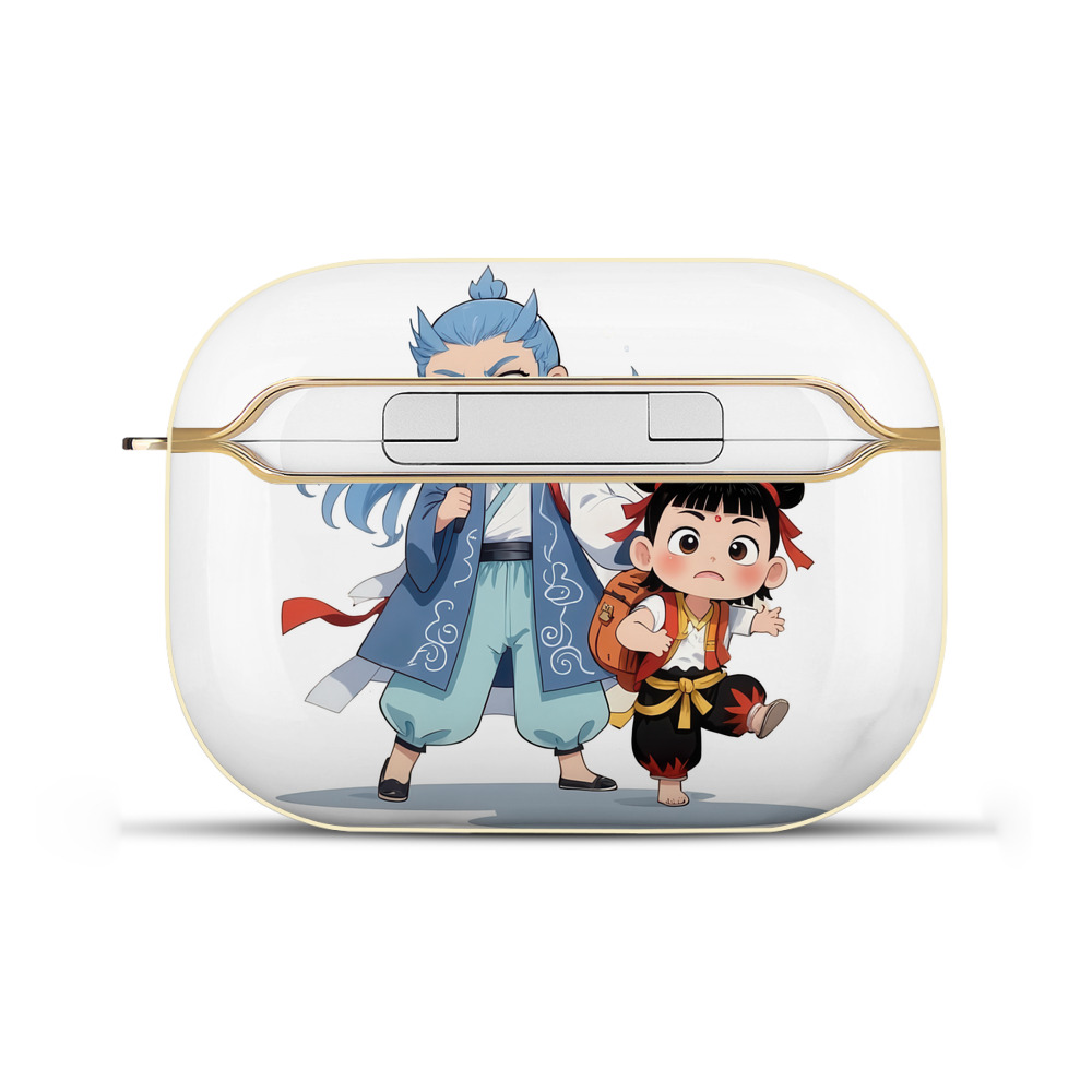 （画像用） Ne Zha 2 ナタ 魔童の大暴れ 【AirPods Pro用】ハードシェル保護ケース｜耐衝撃・防指紋・カラビナ付き商品仕様