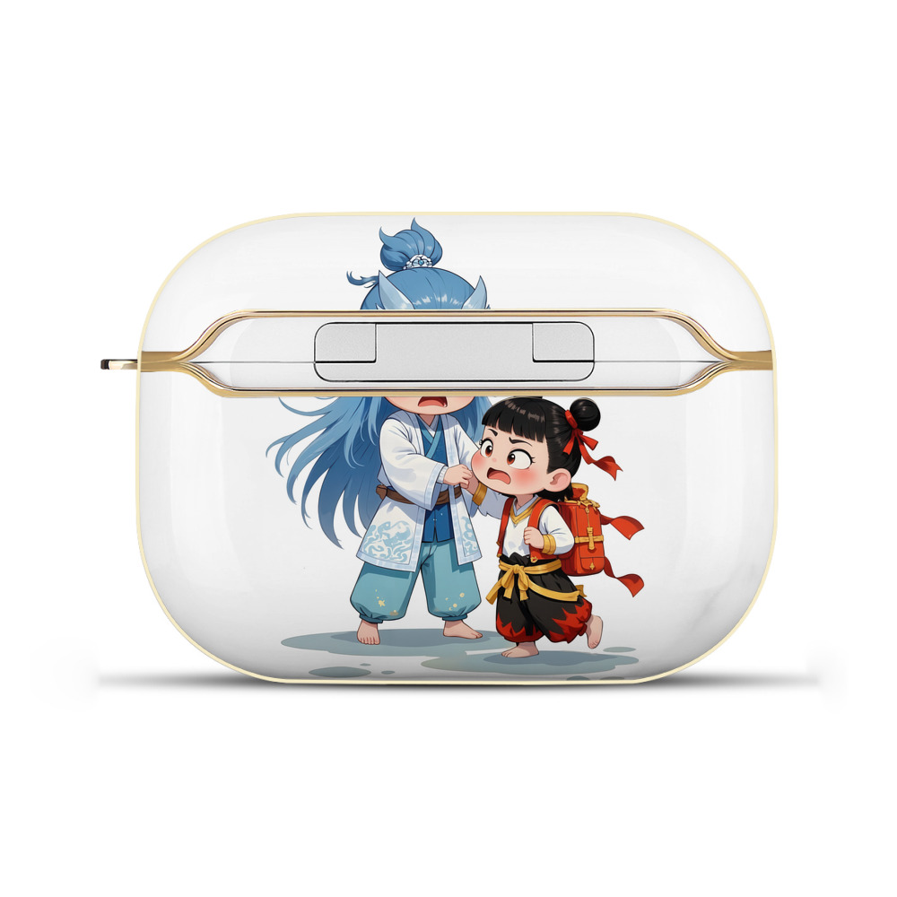 （画像用） Ne Zha 2 ナタ 魔童の大暴れ 【AirPods Pro用】ハードシェル保護ケース｜耐衝撃・防指紋・カラビナ付き商品仕様