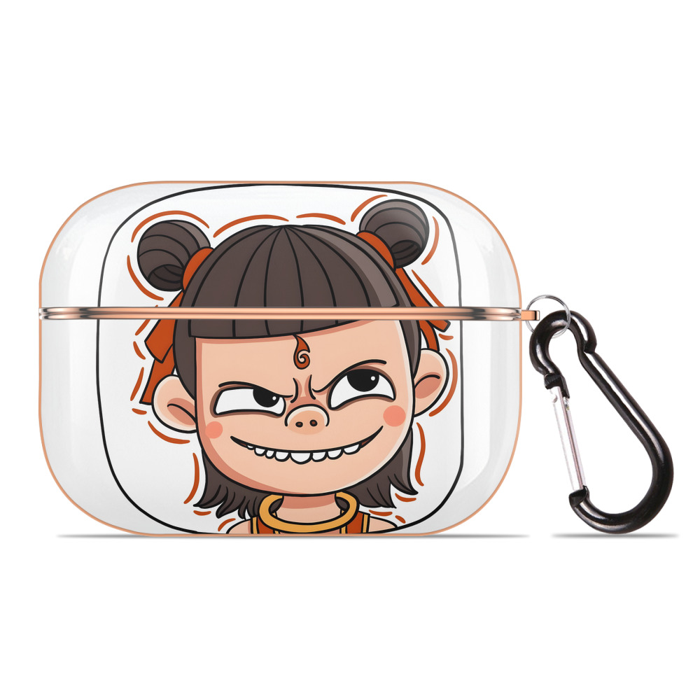 （画像用） Ne Zha 2 ナタ 魔童の大暴れ 【AirPods Pro用】ハードシェル保護ケース｜耐衝撃・防指紋・カラビナ付き商品仕様