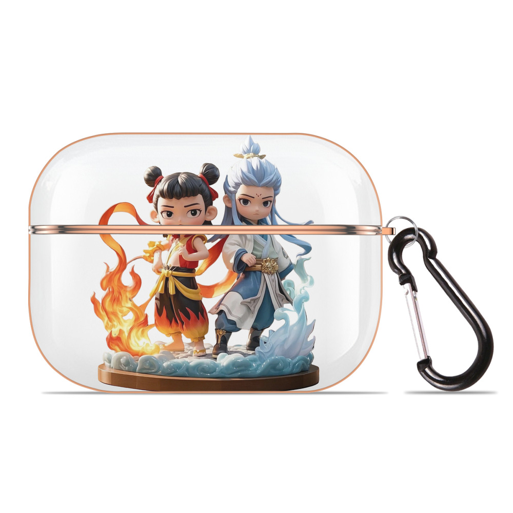 （画像用） Ne Zha 2 ナタ 魔童の大暴れ 【AirPods Pro用】ハードシェル保護ケース｜耐衝撃・防指紋・カラビナ付き商品仕様