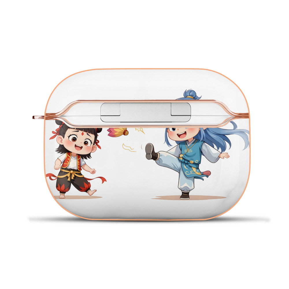 （画像用） Ne Zha 2 ナタ 魔童の大暴れ 【AirPods Pro用】ハードシェル保護ケース｜耐衝撃・防指紋・カラビナ付き商品仕様