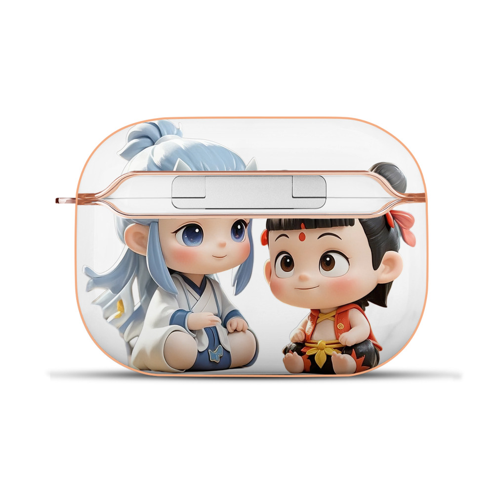 （画像用） Ne Zha 2 ナタ 魔童の大暴れ 【AirPods Pro用】ハードシェル保護ケース｜耐衝撃・防指紋・カラビナ付き商品仕様