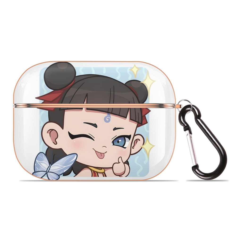 （画像用） Ne Zha 2 ナタ 魔童の大暴れ 【AirPods Pro用】ハードシェル保護ケース｜耐衝撃・防指紋・カラビナ付き商品仕様