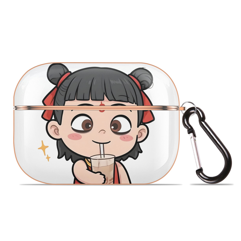 （画像用） Ne Zha 2 ナタ 魔童の大暴れ 【AirPods Pro用】ハードシェル保護ケース｜耐衝撃・防指紋・カラビナ付き商品仕様