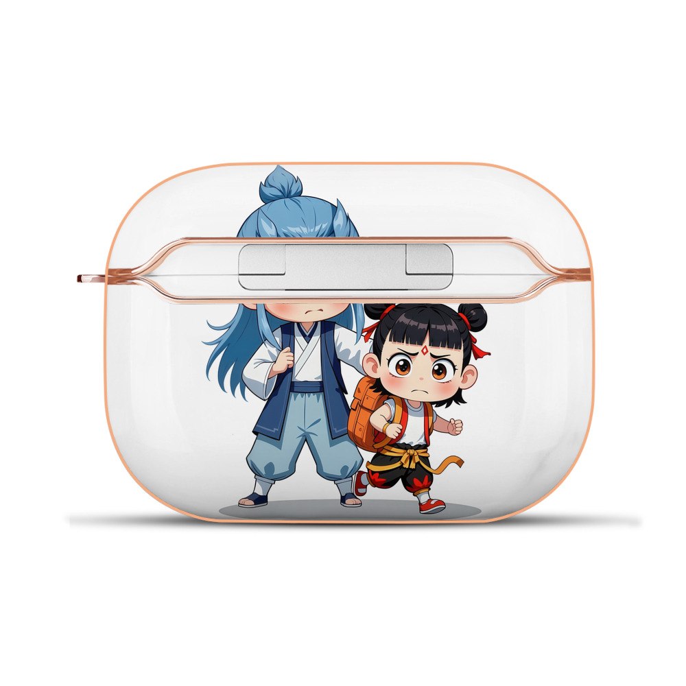 （画像用） Ne Zha 2 ナタ 魔童の大暴れ 【AirPods Pro用】ハードシェル保護ケース｜耐衝撃・防指紋・カラビナ付き商品仕様