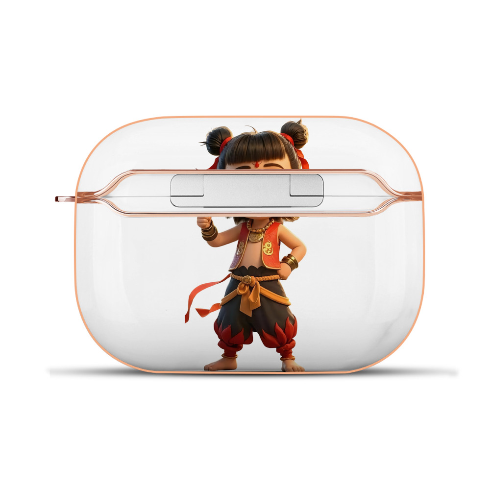 （画像用） Ne Zha 2 ナタ 魔童の大暴れ 【AirPods Pro用】ハードシェル保護ケース｜耐衝撃・防指紋・カラビナ付き商品仕様