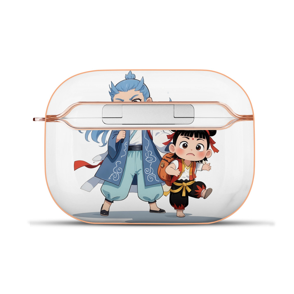 （画像用） Ne Zha 2 ナタ 魔童の大暴れ 【AirPods Pro用】ハードシェル保護ケース｜耐衝撃・防指紋・カラビナ付き商品仕様