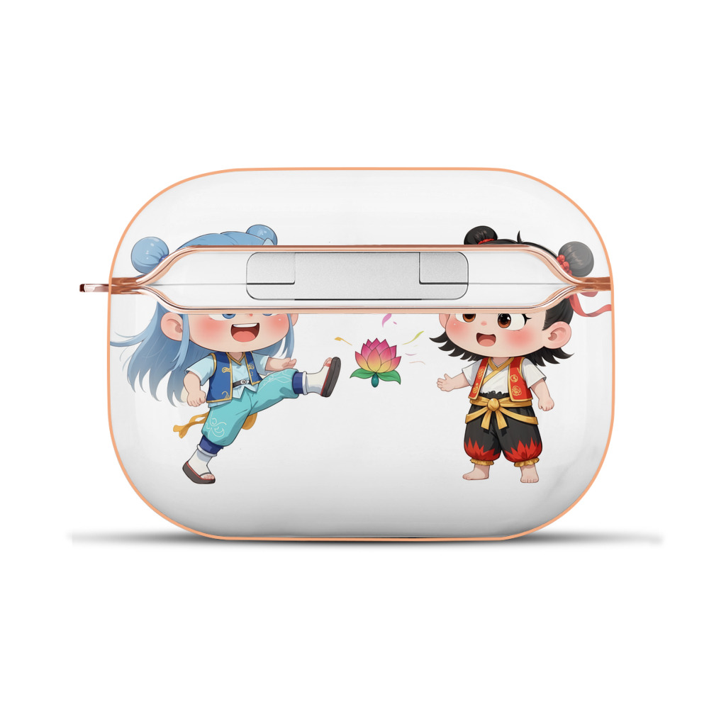 （画像用） Ne Zha 2 ナタ 魔童の大暴れ 【AirPods Pro用】ハードシェル保護ケース｜耐衝撃・防指紋・カラビナ付き商品仕様