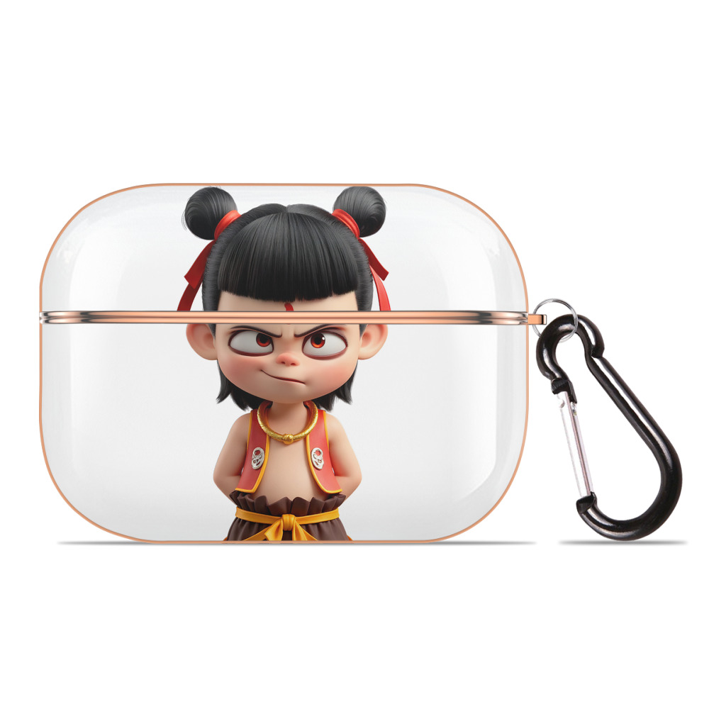 （画像用） Ne Zha 2 ナタ 魔童の大暴れ 【AirPods Pro用】ハードシェル保護ケース｜耐衝撃・防指紋・カラビナ付き商品仕様
