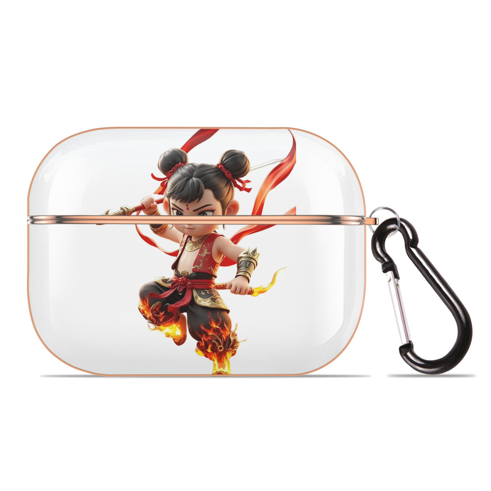 （画像用） Ne Zha 2 ナタ 魔童の大暴れ 【AirPods Pro用】ハードシェル保護ケース｜耐衝撃・防指紋・カラビナ付き商品仕様