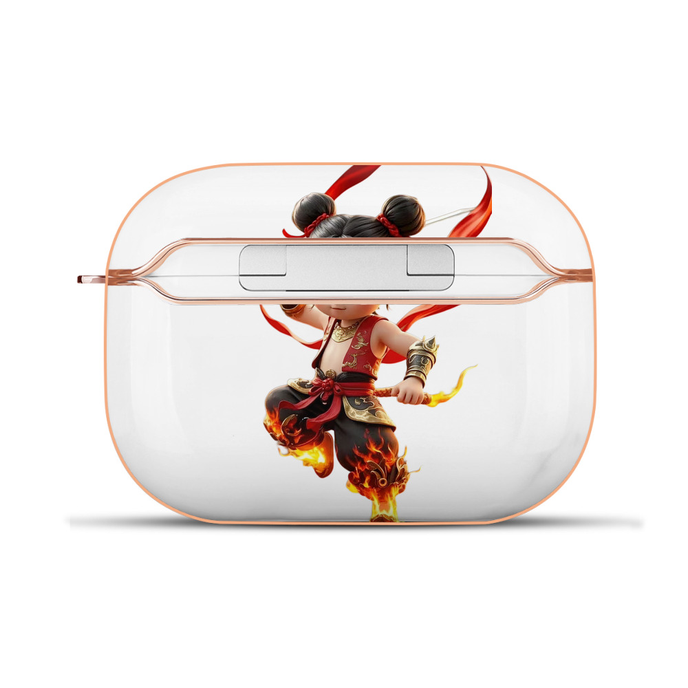 （画像用） Ne Zha 2 ナタ 魔童の大暴れ 【AirPods Pro用】ハードシェル保護ケース｜耐衝撃・防指紋・カラビナ付き商品仕様