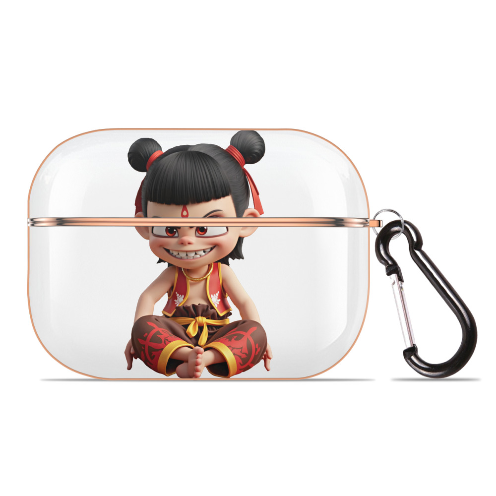 （画像用） Ne Zha 2 ナタ 魔童の大暴れ 【AirPods Pro用】ハードシェル保護ケース｜耐衝撃・防指紋・カラビナ付き商品仕様