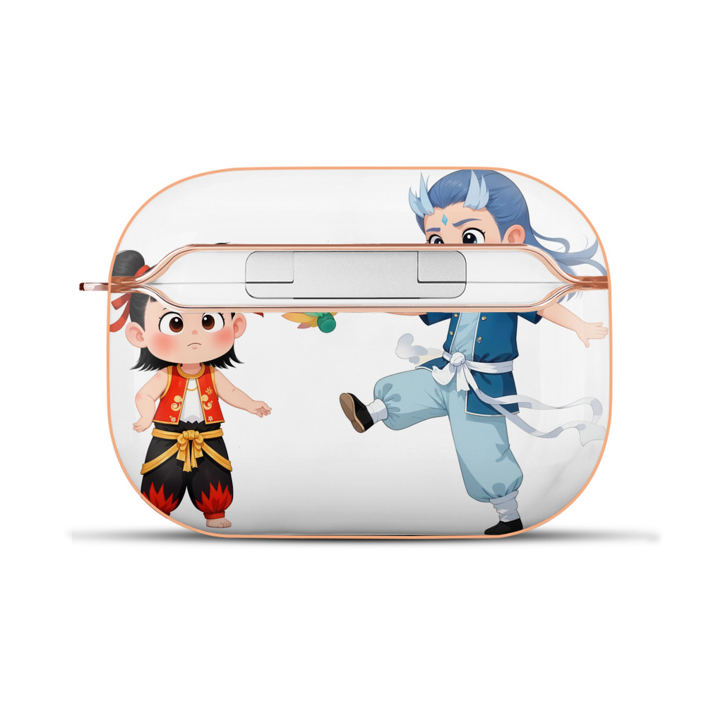 （画像用） Ne Zha 2 ナタ 魔童の大暴れ 【AirPods Pro用】ハードシェル保護ケース｜耐衝撃・防指紋・カラビナ付き商品仕様