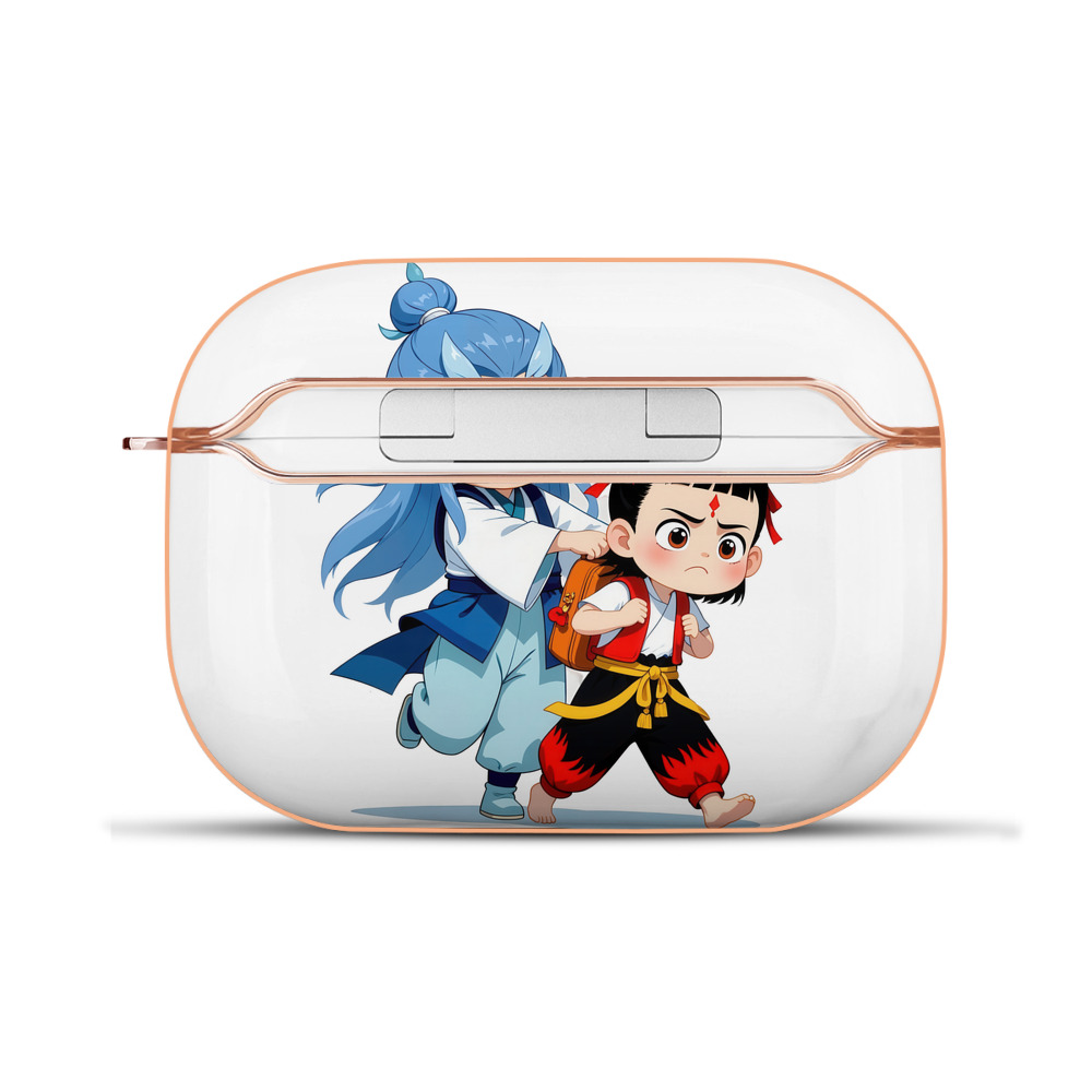 （画像用） Ne Zha 2 ナタ 魔童の大暴れ 【AirPods Pro用】ハードシェル保護ケース｜耐衝撃・防指紋・カラビナ付き商品仕様