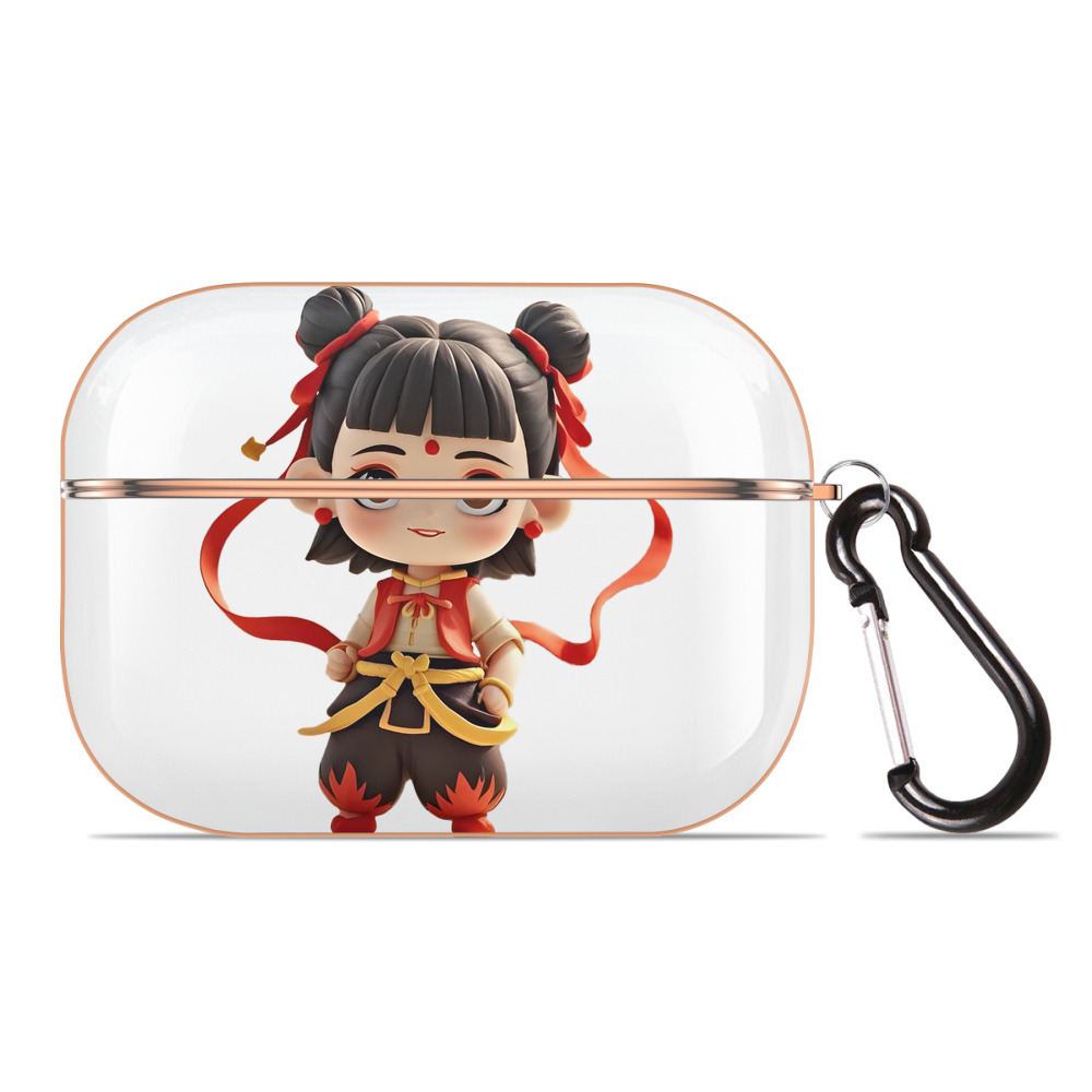 （画像用） Ne Zha 2 ナタ 魔童の大暴れ 【AirPods Pro用】ハードシェル保護ケース｜耐衝撃・防指紋・カラビナ付き商品仕様